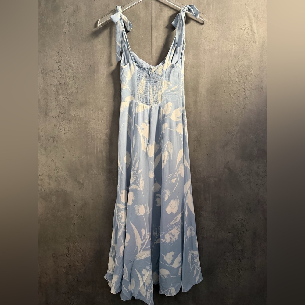 NEW Reformation Nadira Tie Strap Sweetheart Floral Midi Size 2 B3144 - Picture 4 of 4